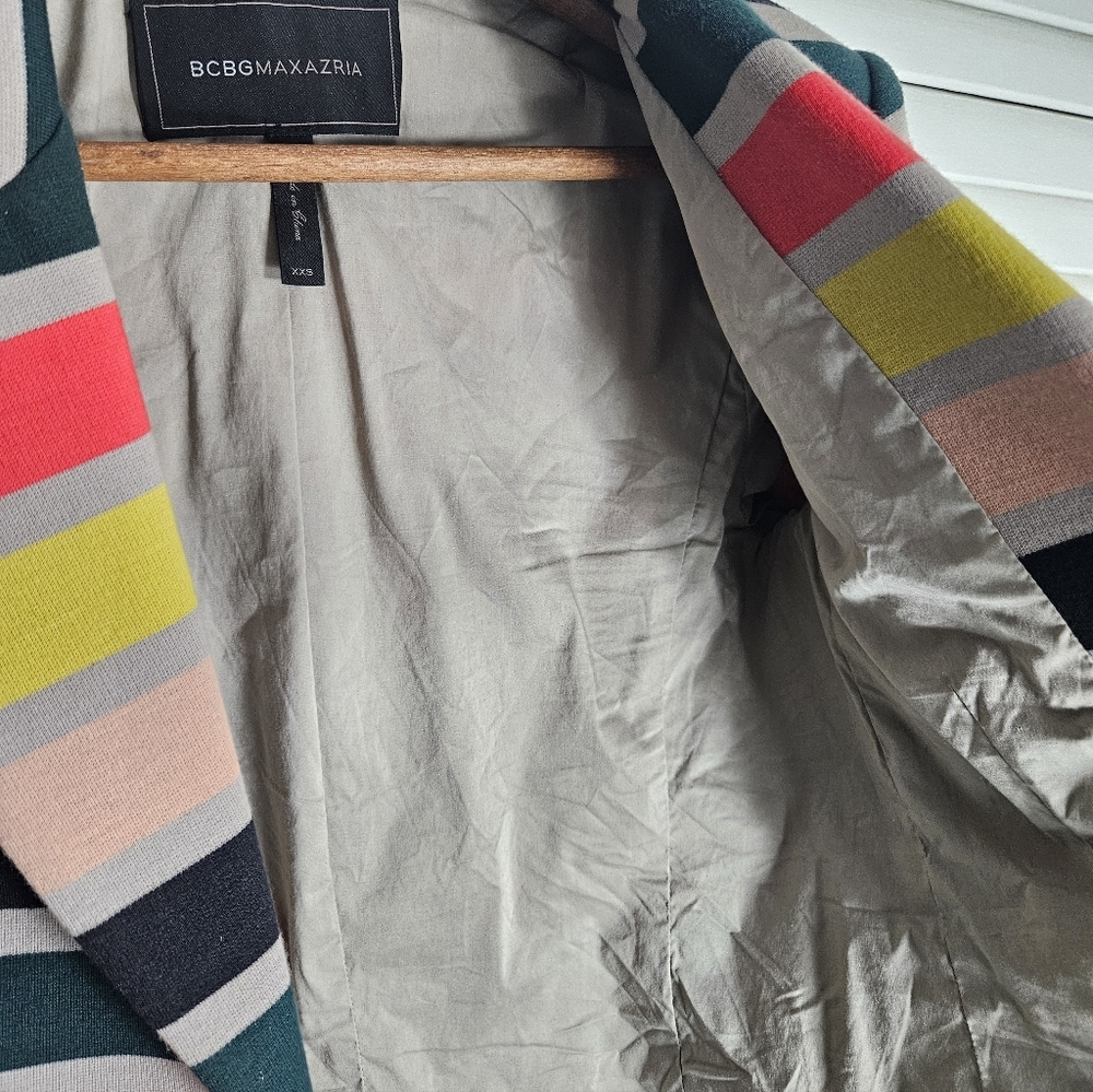 BCBGMaxAzria Multicolor Striped Blazer - Picture 6 of 7